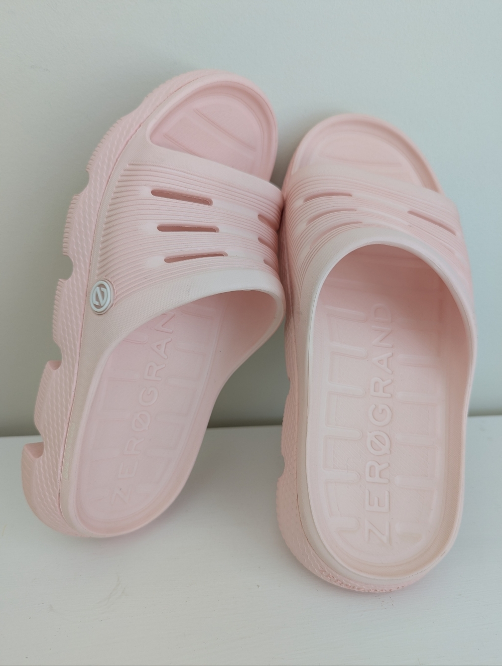 COLE HAAN ZEROGRAND All Day Slide Sandal Pink Salt Women's 7 Sandals Slides